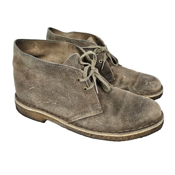 Clarks Other - Clarks Originals Desert Lace Up Taupe/Tan Suede Chukka Boot 9